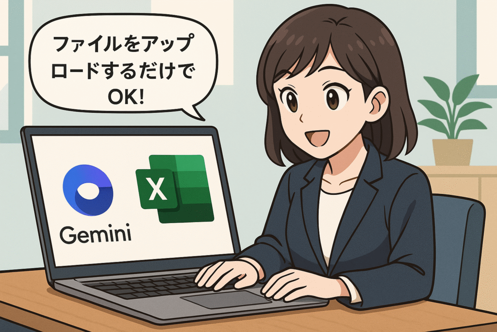 gemini excel アップロード