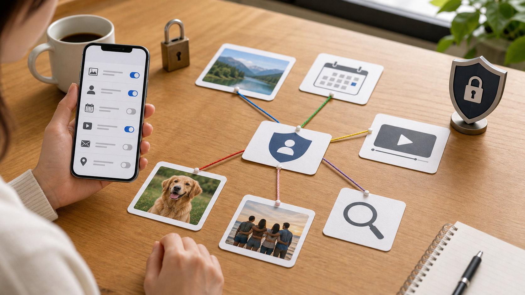 Google Dreambeansの権限設定やGoogleアプリ連携をスマホで確認するリアルなイメージ画像