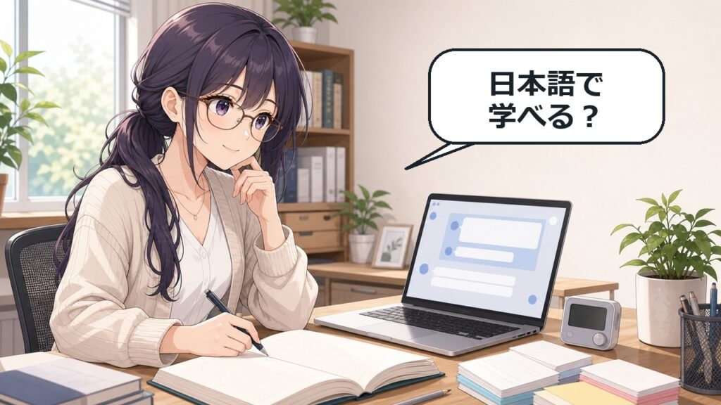 ChatGPT Study Modeを日本語で学ぶアニメ調アイキャッチ画像