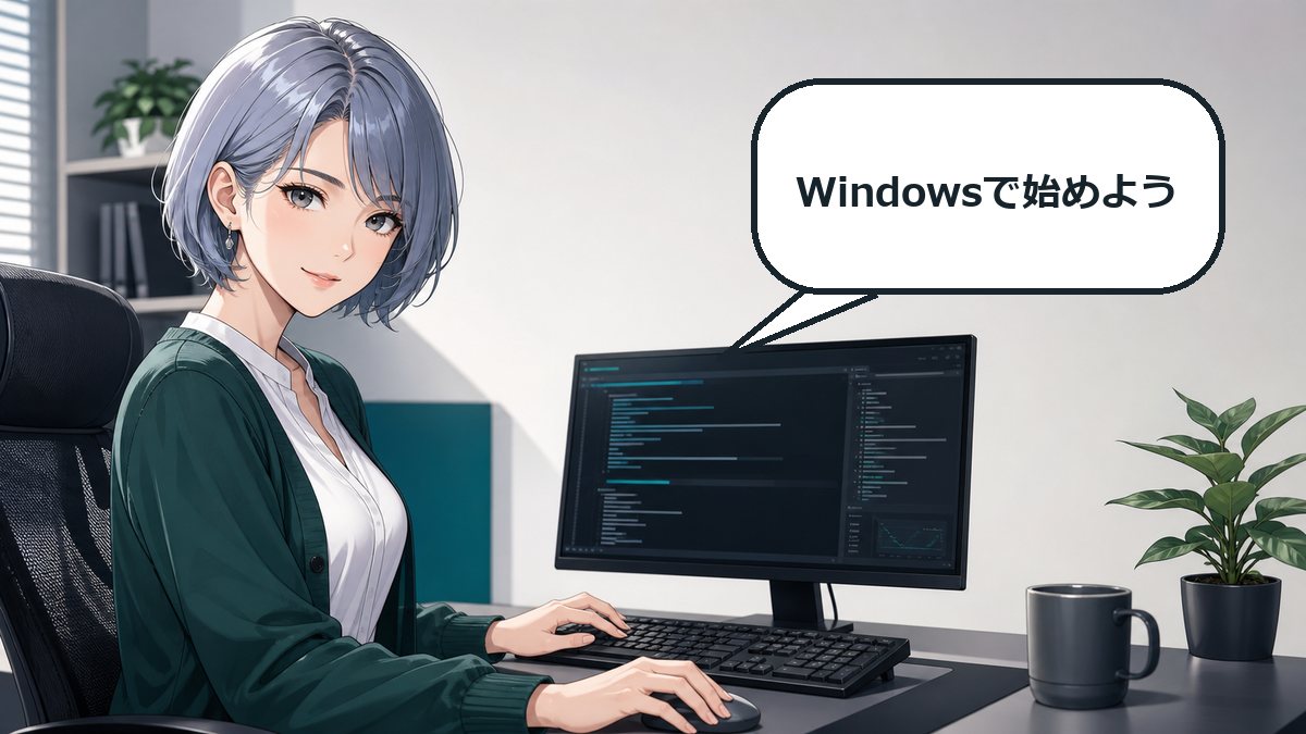 CodexをWindowsにインストールして始める女性