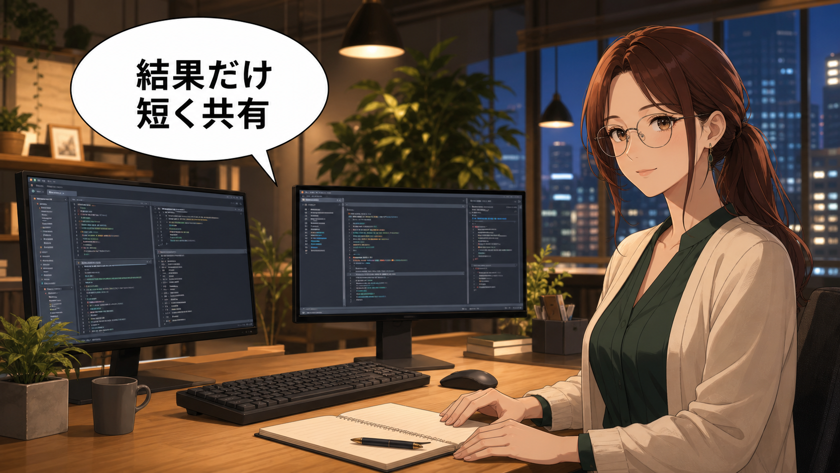 別セッションへ作業結果だけを短く共有するClaude Code利用者
