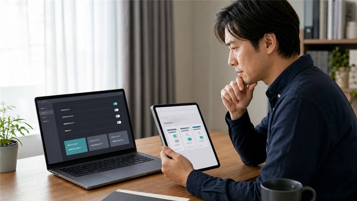 CopilotでClaude Opus 5を使えるプランと管理者設定を確認する日本人男性